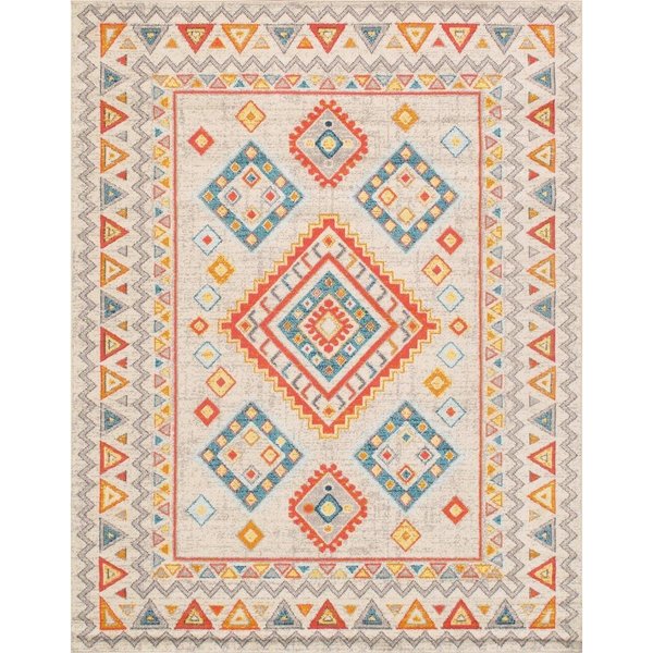 Pasargad Home 5 x 8 ft Aldora Design Power Loom Area Rug Beige PD475B 5X8